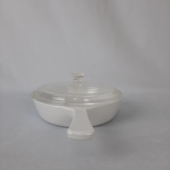 Corning Ware 6 1/2" Suacepan with Lid, Blue Cornflower Design - Picture 2 of 9